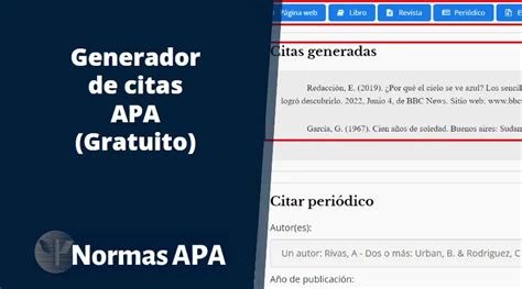 ficha apa generador|Generador de citas APA gratuito [Versión 2024]